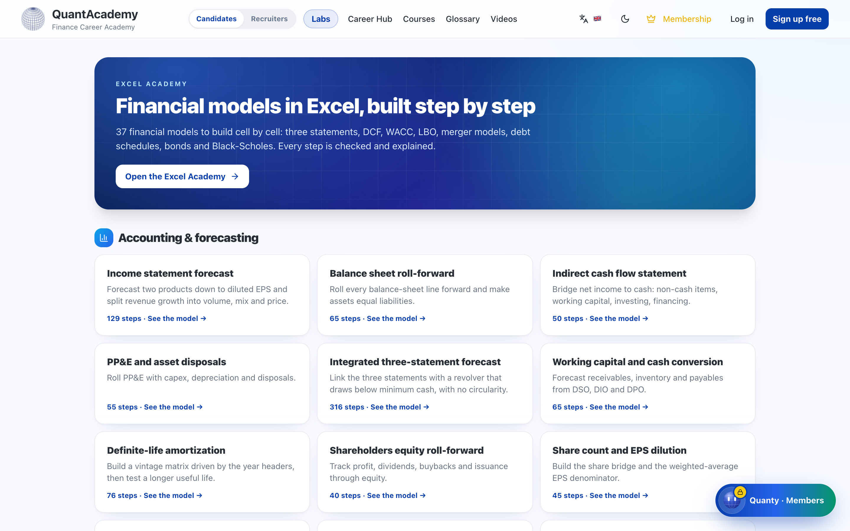 The Excel Academy: 37 financial models